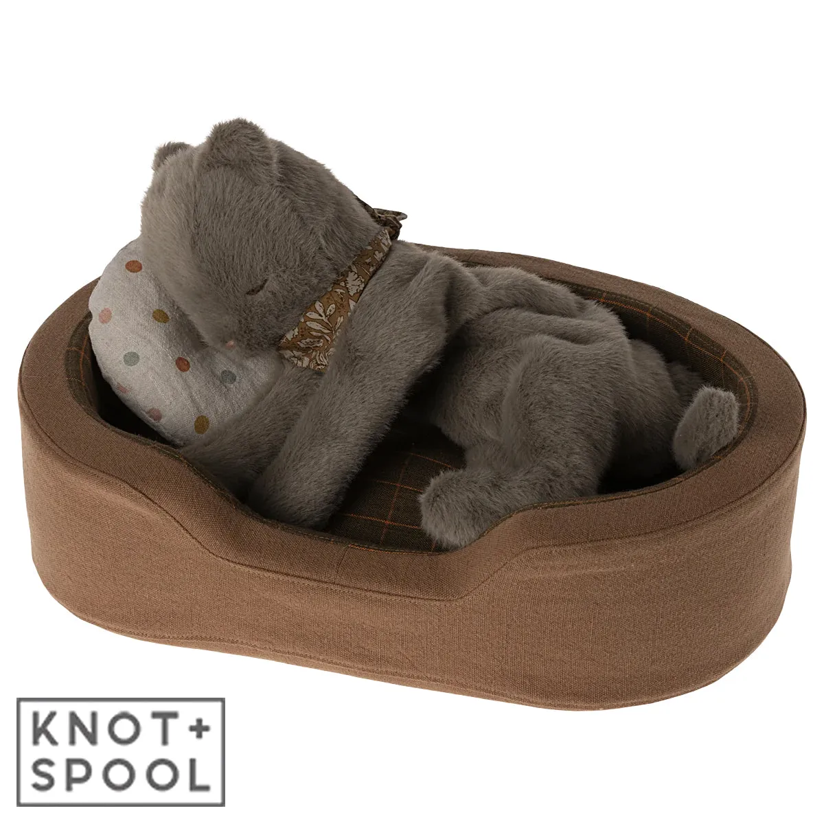 2024 Maileg Earth-Grey Plush Kitten