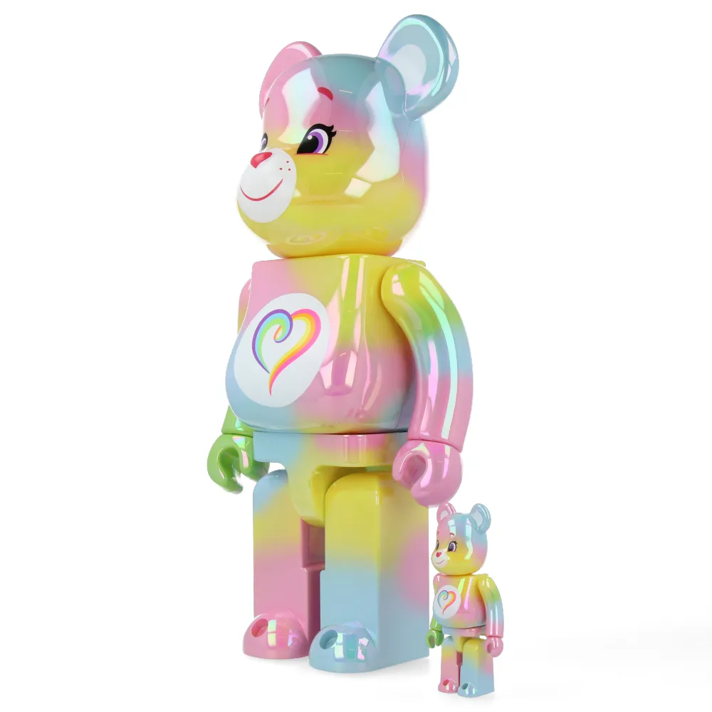 400%   100% Bearbrick Togetherness Bear (Les Bisounours)