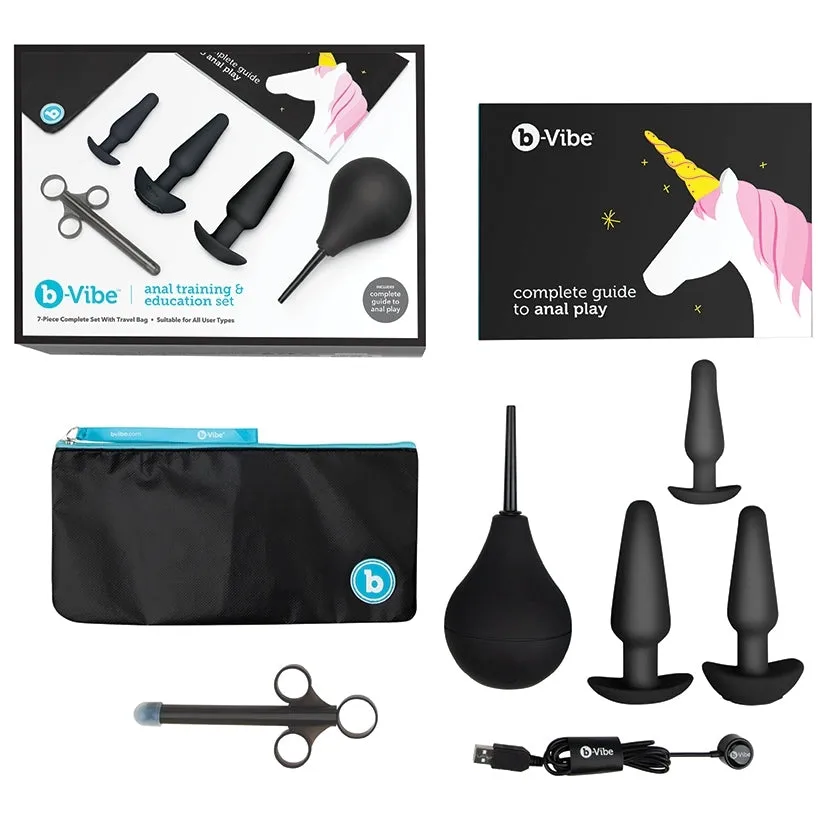 B-Vibe Anal Education Set-Black