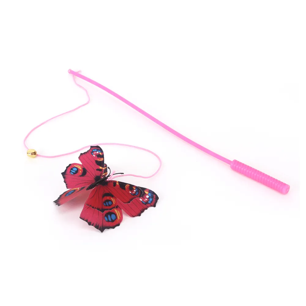 Basil Teaser with Butterfly & Bell Toy for Cats