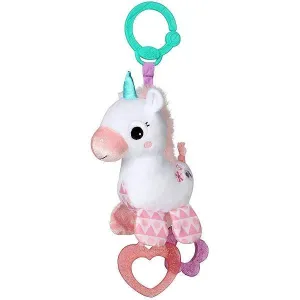 Bright Starts Sparkle & Shine Unicorn Rattle Baby Toy - Baby Pink