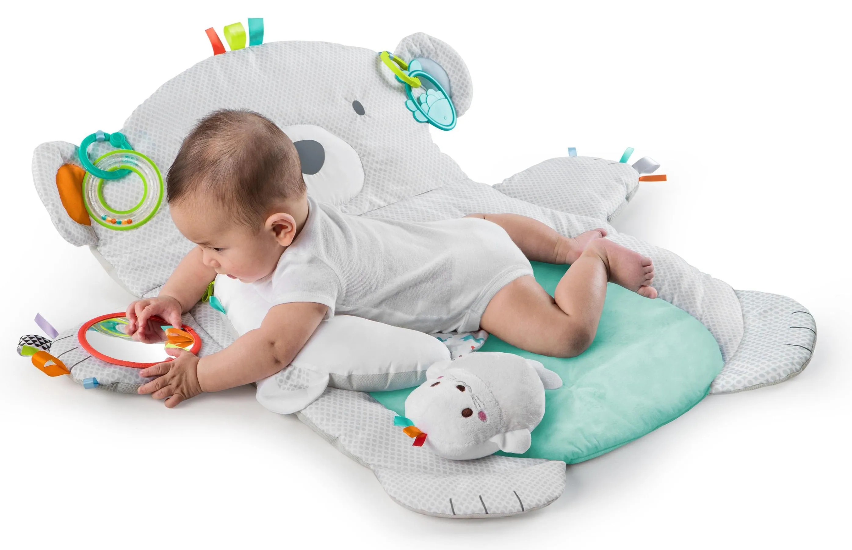 Bright Starts - Tummy Time Prop & Play - Grey Bear