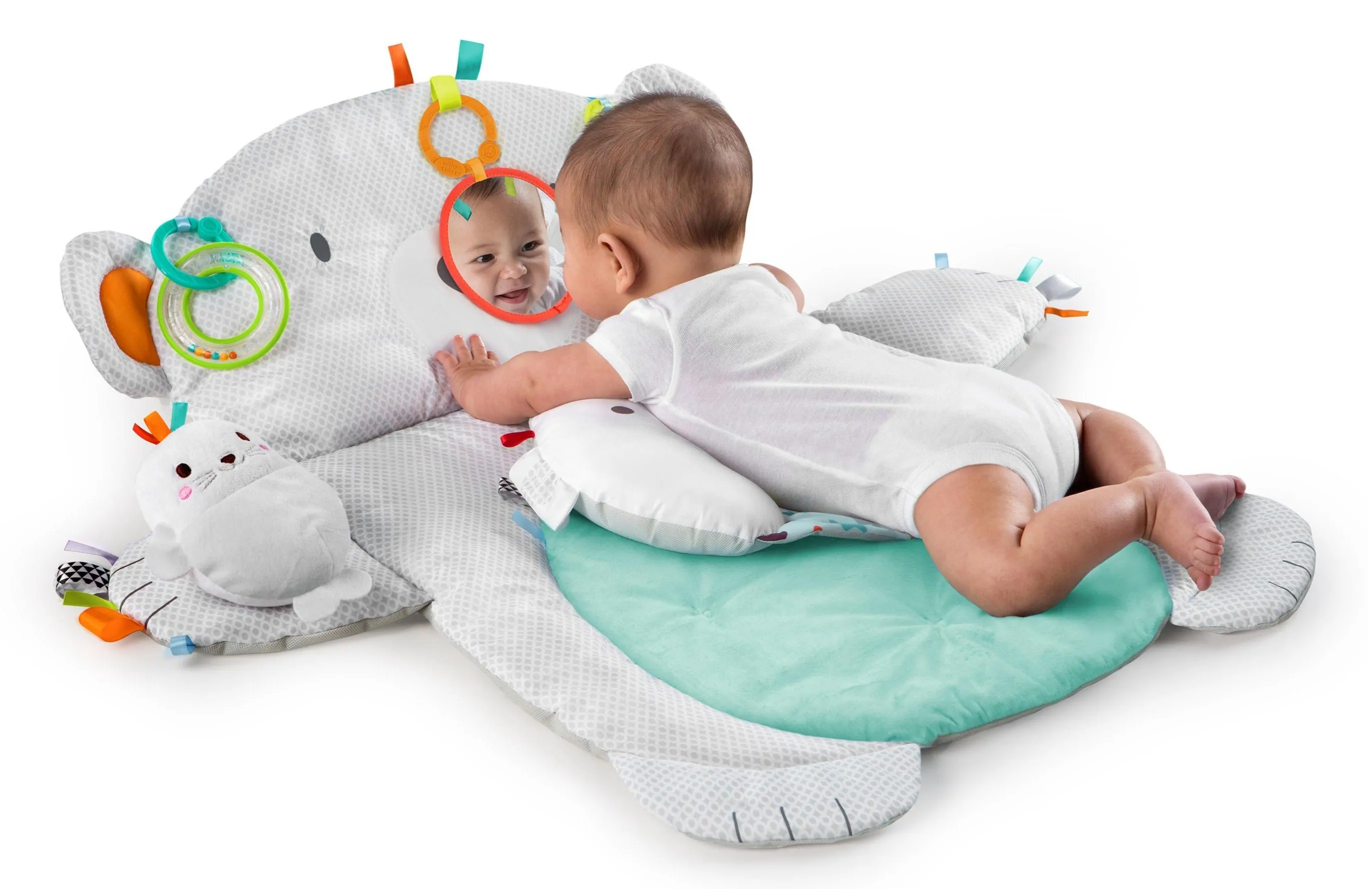 Bright Starts - Tummy Time Prop & Play - Grey Bear