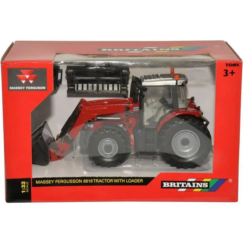 Britains Massey Ferguson 6616 Tractor With Front Loader 1:32 Scale