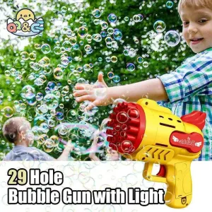 Bubble Machine Gun 29Holes Blaster For Kids