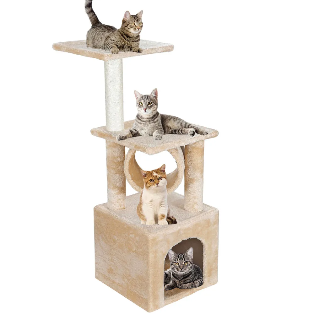 Cat Tree House Tower Scratching Bed Post