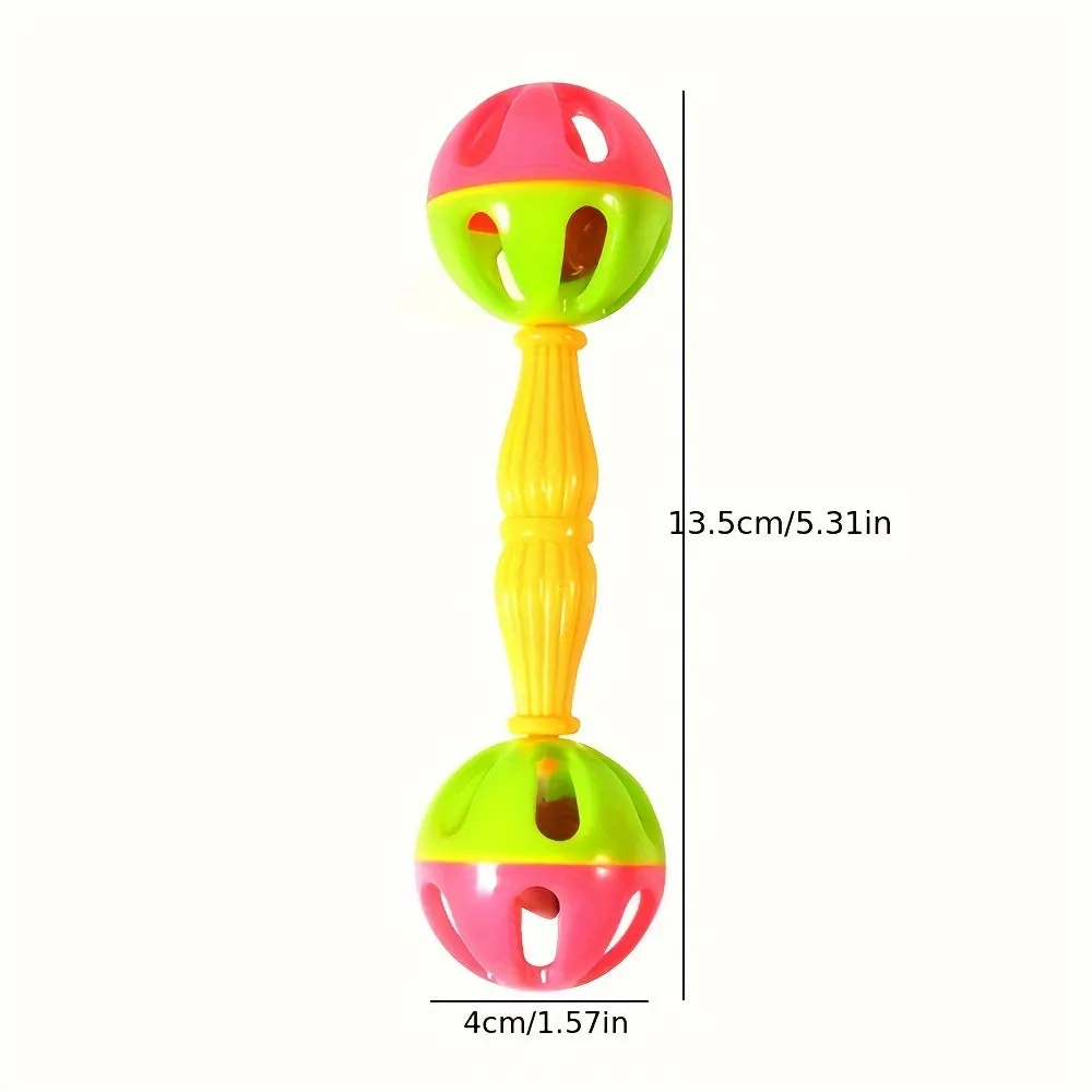 Colorful Bird Toys DualHeaded Rattle  Bell Ball Set