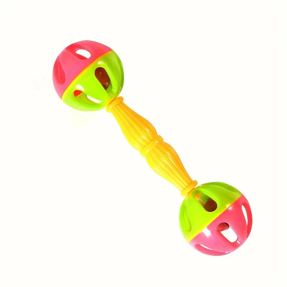 Colorful Bird Toys DualHeaded Rattle  Bell Ball Set