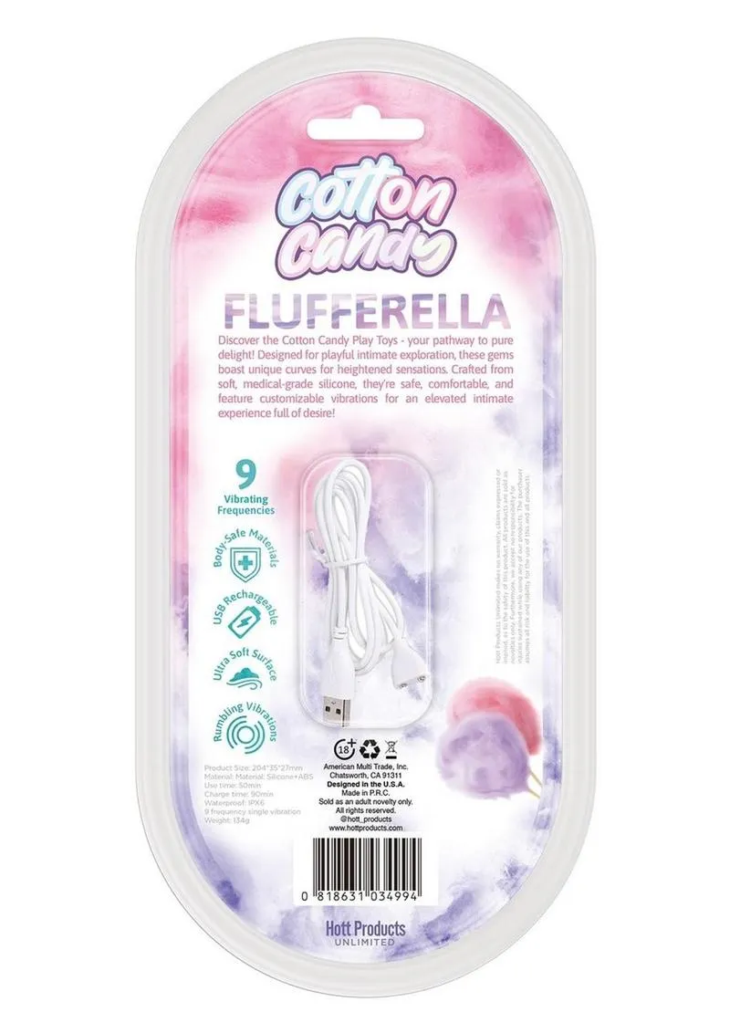 Cotton Candy Flufferella Rechargeable Silicone Vibrator