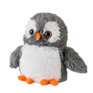 Cozy Plush Grey Owl Microwave Animal Toy