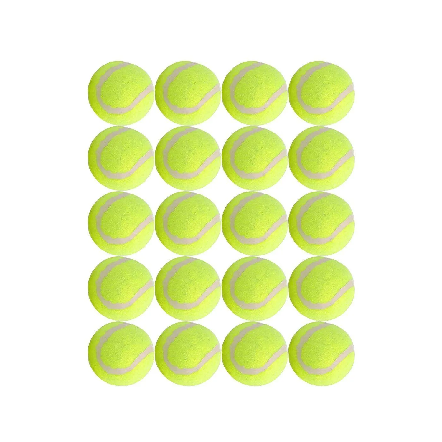 Dog Tennis Balls 20 Pack Pet Tennis Ball for Small Dogs Premium Fetch Toy Non-Toxic Non-Abrasive Material