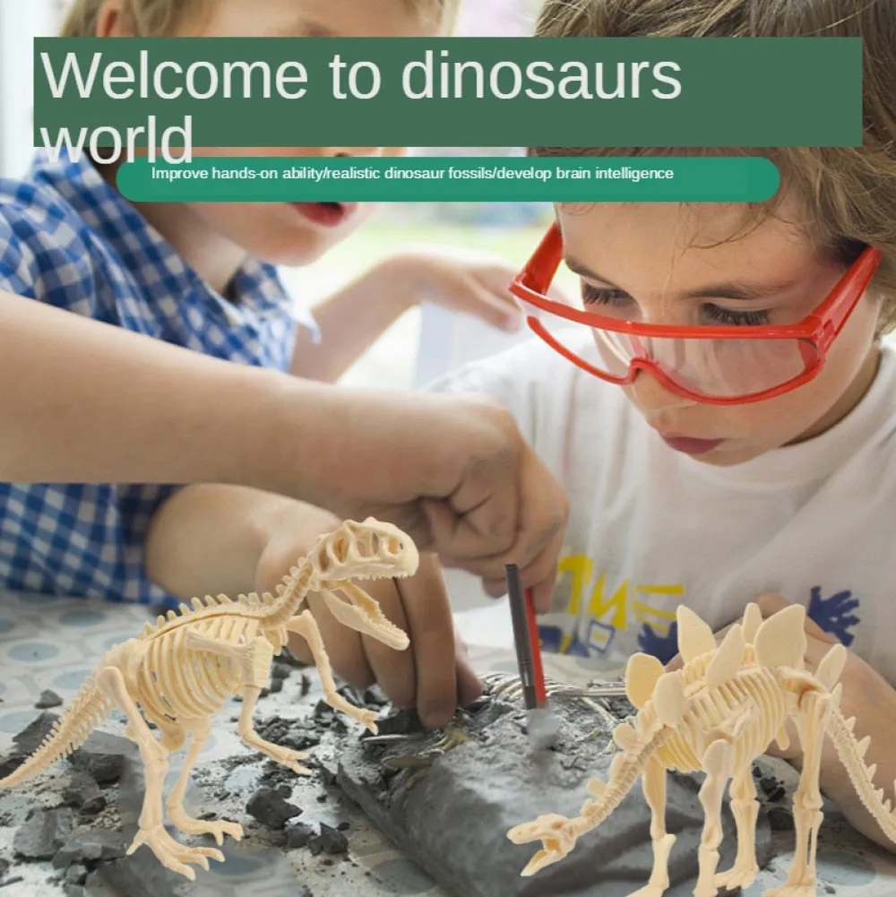 Educational Dinosaur Fossil Excavation Toys Archaeological Dig Toy DIY Assembly Model Toys for Children Toy Kids Gifts