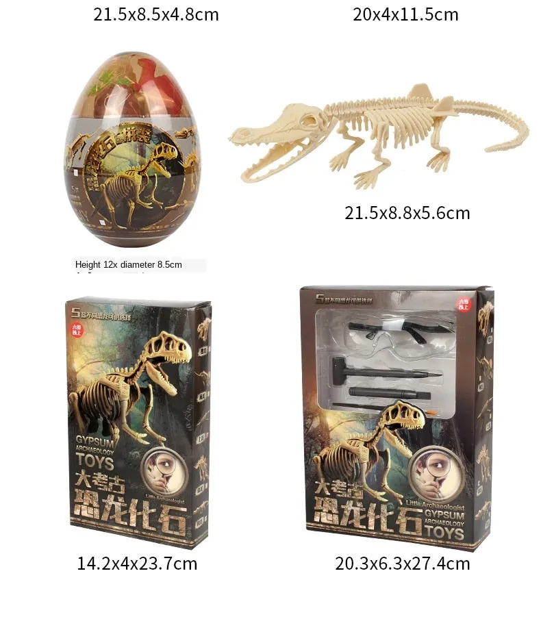 Educational Dinosaur Fossil Excavation Toys Archaeological Dig Toy DIY Assembly Model Toys for Children Toy Kids Gifts