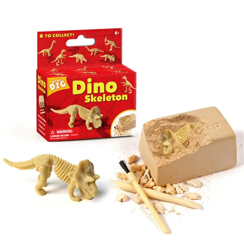 Educational Dinosaur Fossil Excavation Toys Archaeological Dig Toy DIY Assembly Model Toys for Kids Gifts