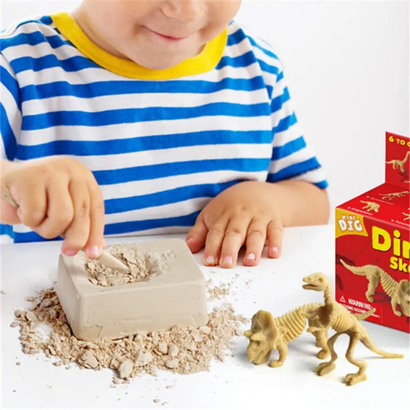 Educational Dinosaur Fossil Excavation Toys Archaeological Dig Toy DIY Assembly Model Toys for Kids Gifts