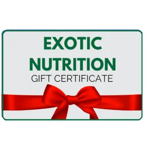 Exotic Nutrition E-Gift Certificate