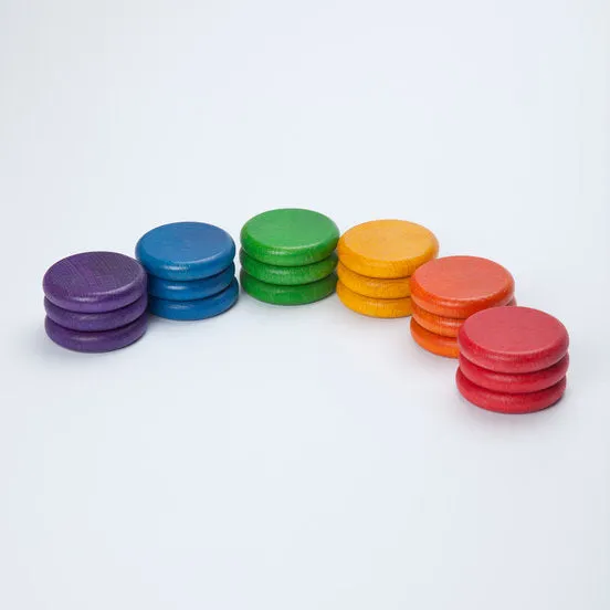 Grapat Coloured Coins (18 in 6 Colours)