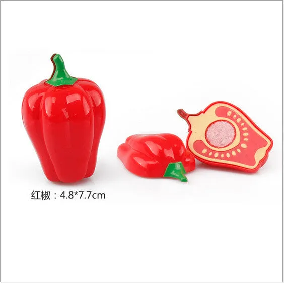 Hot Sale Plastic Kitchen Food Fruit Vegetable Cutting Kids Pretend Play Educational Toy Safety Children Kitchen Toys Sets