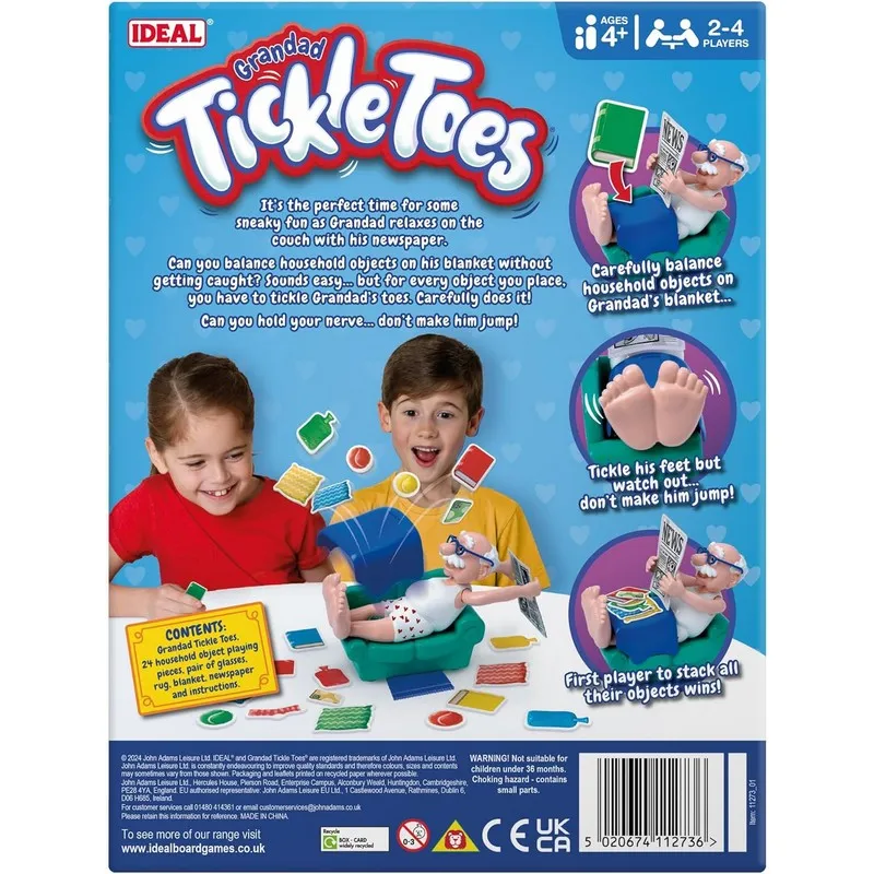 Ideal Grandad Tickle Toes Board Game Age 4 