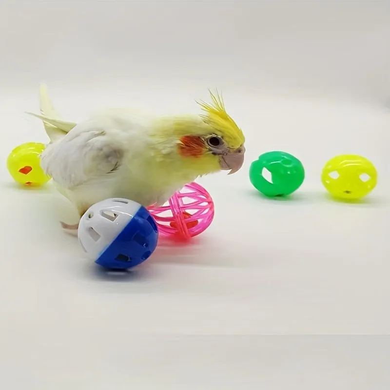 Interactive Bird Toy Set 5pcs with Sounding Bell Various Varieties