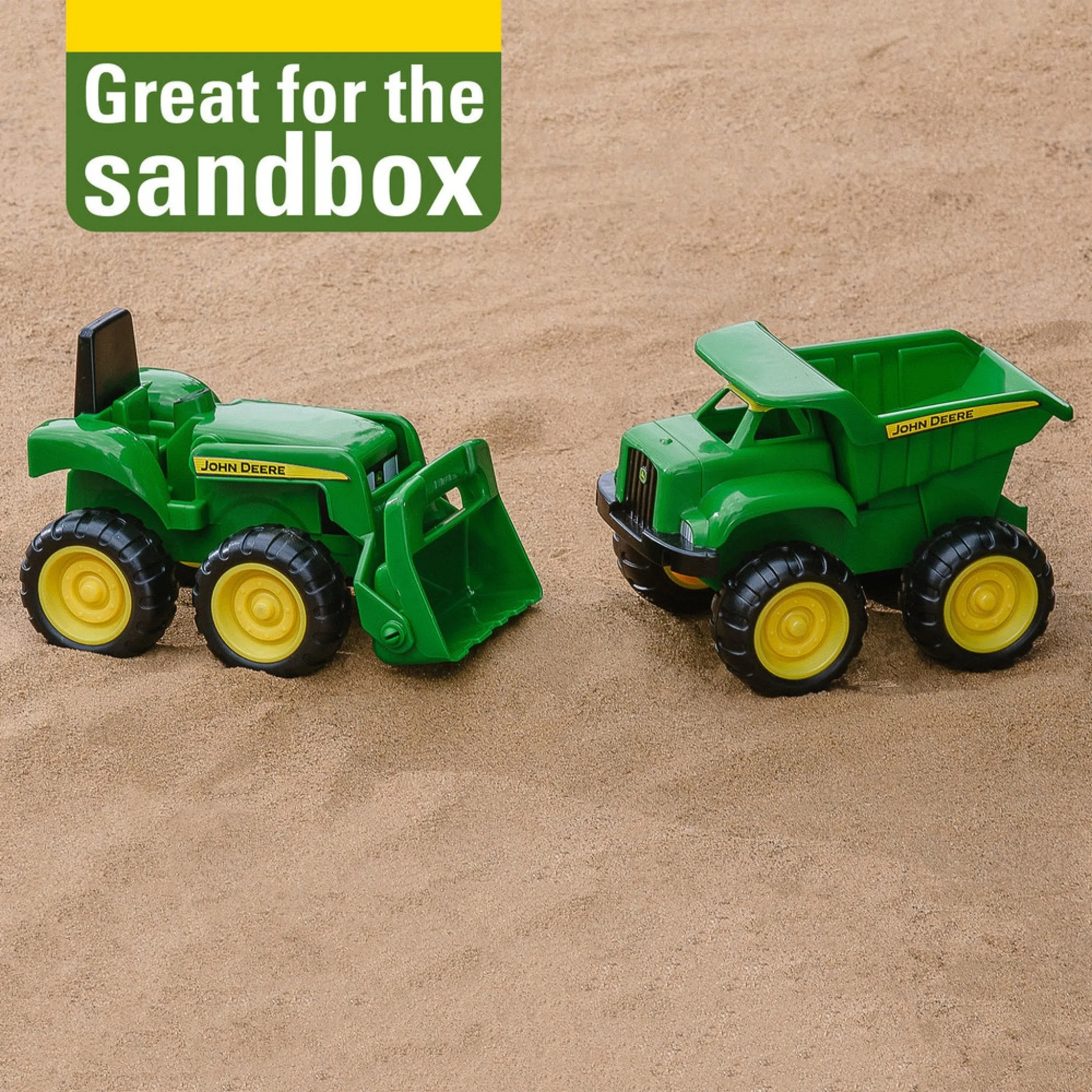 John Deere Mini Sandbox Tractor & Dump Truck Set