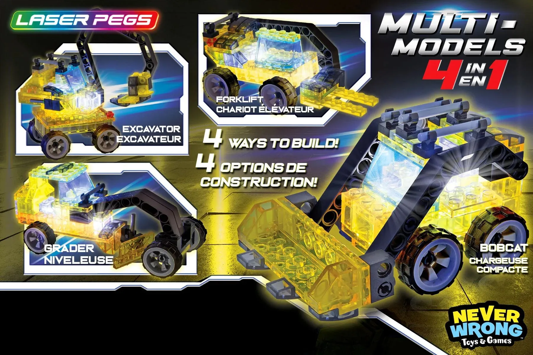 Laser Pegs 4-in-1 Mini Construction