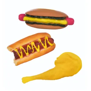 MEAT LOVERS COLLECTION SQUEAK FETCH DOG TOYS