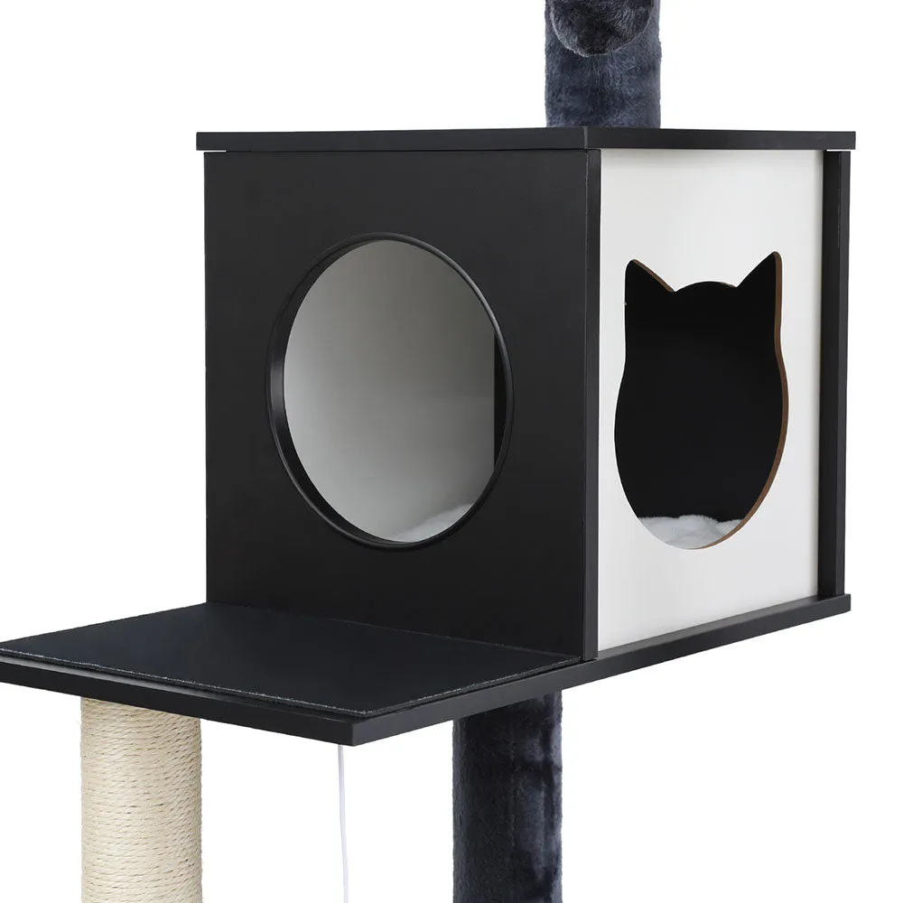 Multi-Tier Cat Tree Tower with Scratching Posts, Condo, Bed - i.Pet