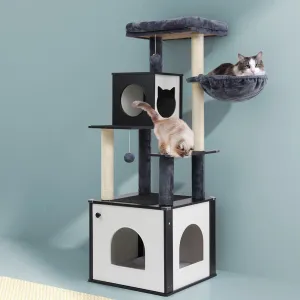 Multi-Tier Cat Tree Tower with Scratching Posts, Condo, Bed - i.Pet