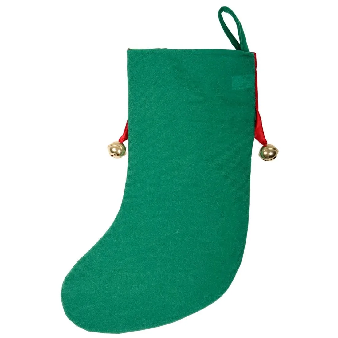 Nice Kitty Pet Cat Christmas Stocking Red & Green Fabric