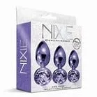 Nixie Metal Butt Plug Trainer Set Metallic