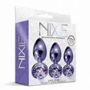 Nixie Metal Butt Plug Trainer Set Metallic