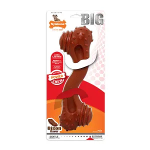 Nylabone PowerChew Textured Monster Curve Bone Bison Flavour Dog Toy