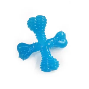 Nylabone Puppy Chew X Bone Chew Toy Blue Small up to 25 lbs.