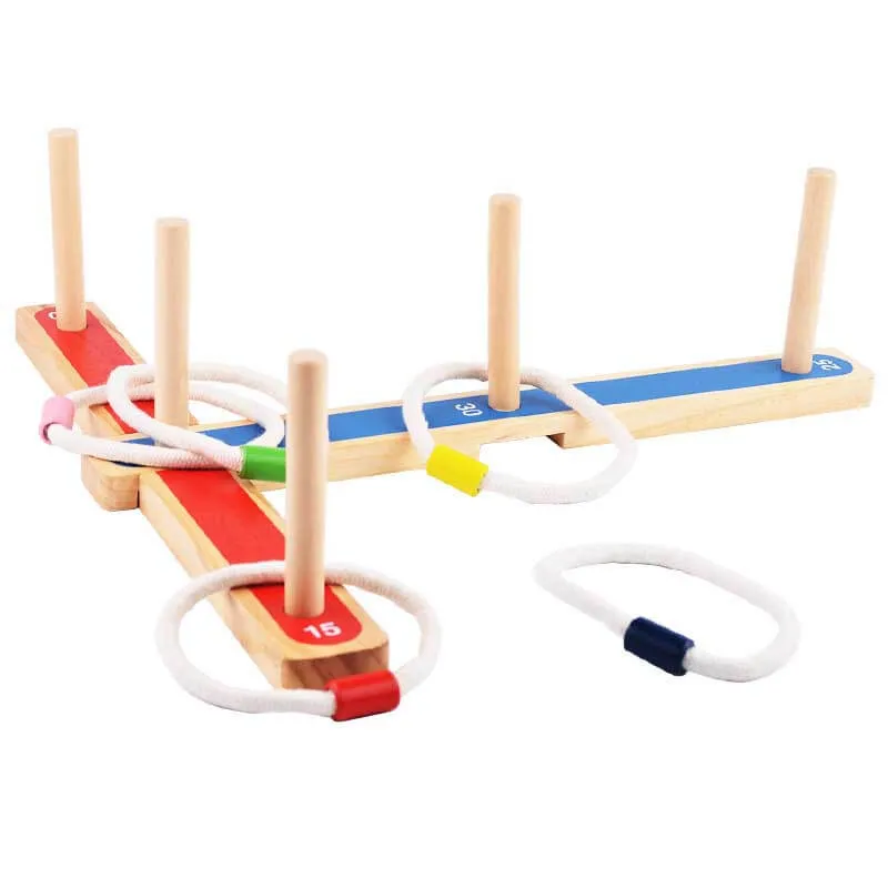 Outdoor Wooden Quoits Game