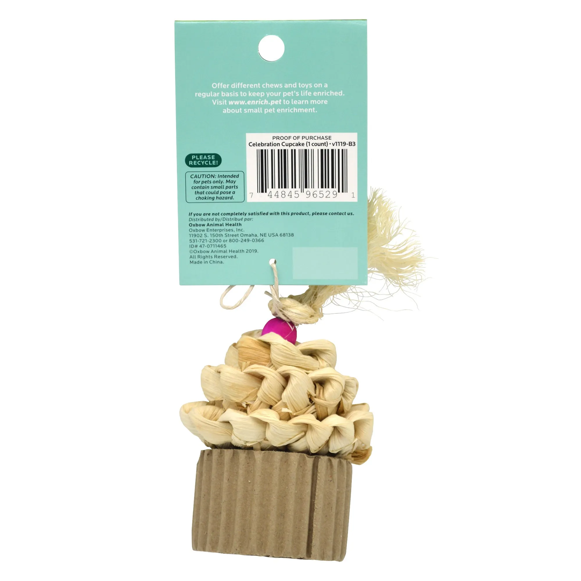 Oxbow Celebration Cupcake Small Pet Chew Toy