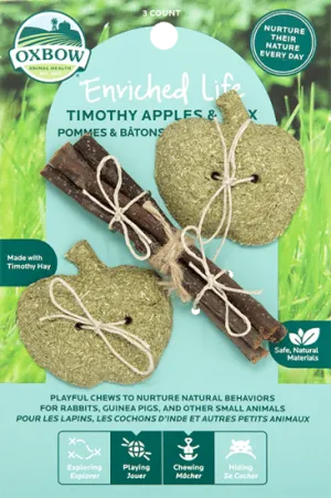 Oxbow Timothy Apples and Sticks Small Pet Treat