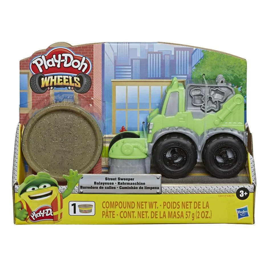 Play-Doh Wheels - Mini Vehicles Assortment with 1 can of Play-Doh Buildin' Compound