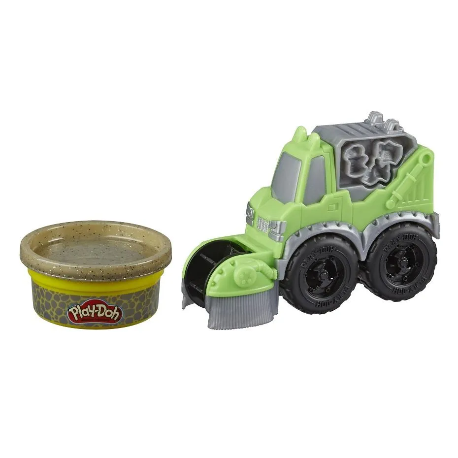 Play-Doh Wheels - Mini Vehicles Assortment with 1 can of Play-Doh Buildin' Compound