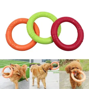 QUMY Dog Flying Discs EVA Ring Puller