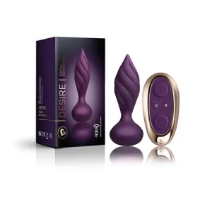 Rocks Off Petite Sensations Desire Plug w/Remote - Purple