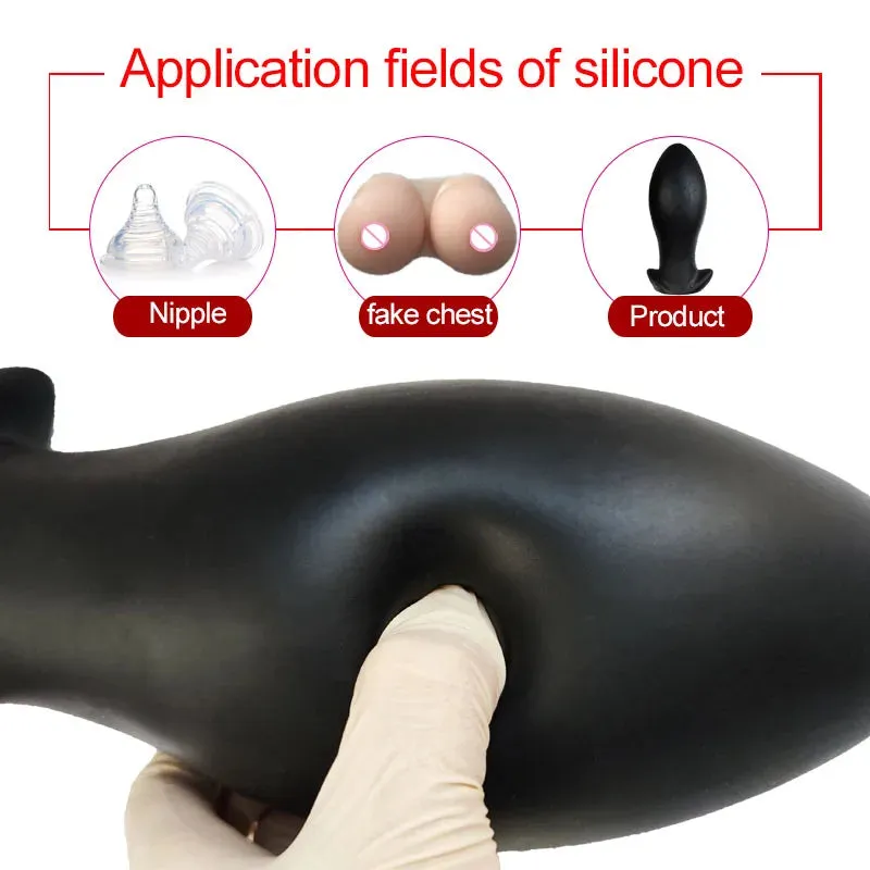 Silicone Dildo Anal Butt Plug - Huge Soft Vagina Anal Stimulator Sex Toys for Men Women