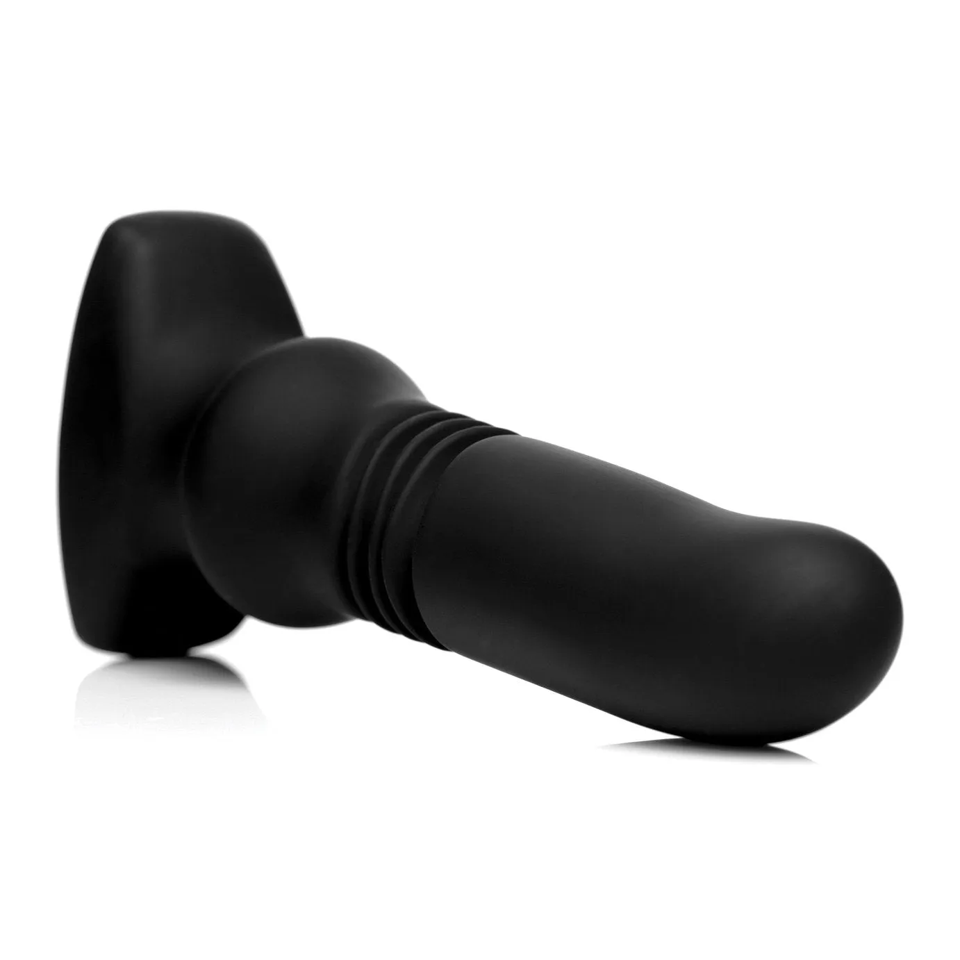 Silicone Vibrating And Thrusting Plug With Remote Control