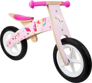 Small Foot Wooden Balance Bike Pink Unicorn