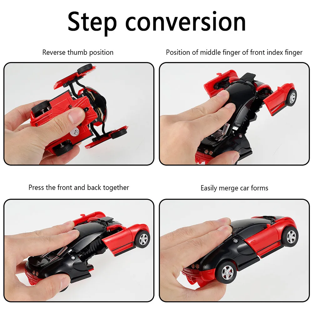 Tranforming Robot Vehicles Pull Back Car for Kids, TO0045