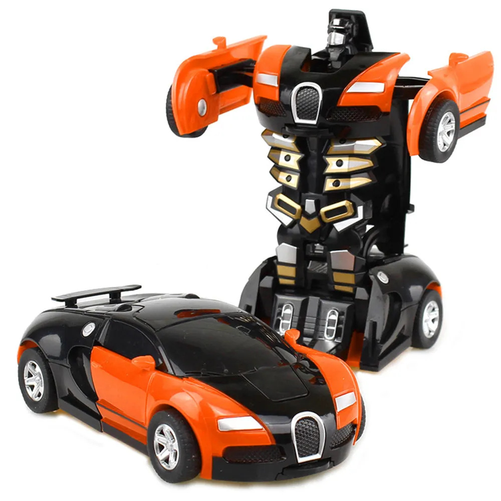 Tranforming Robot Vehicles Pull Back Car for Kids, TO0045