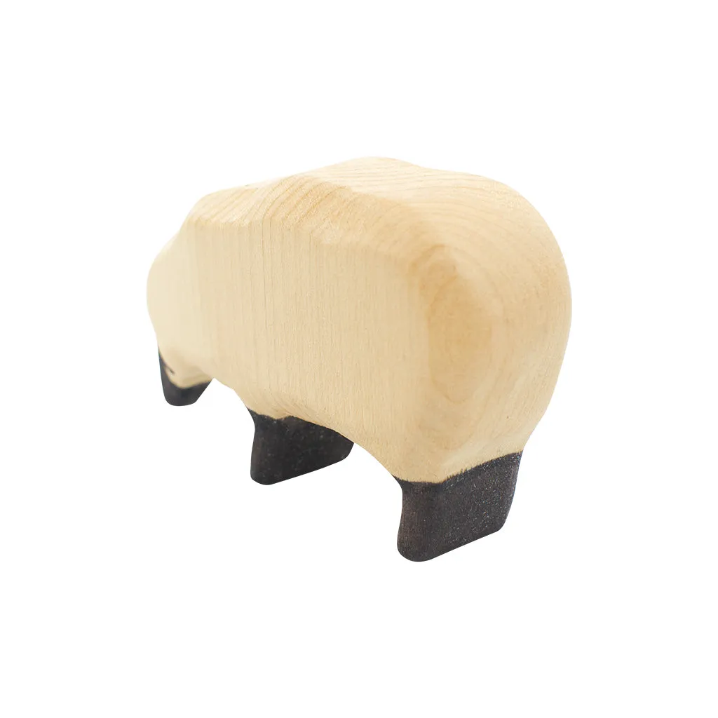 Wooden Sheep Eating