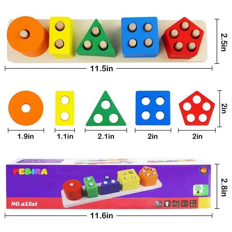 Wooden Sorting & Stacking Toys