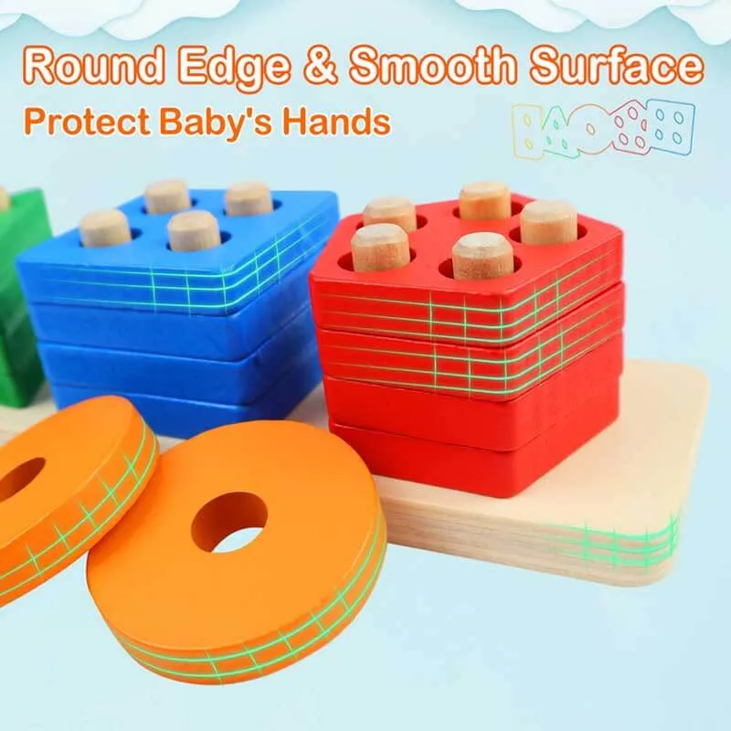 Wooden Sorting & Stacking Toys