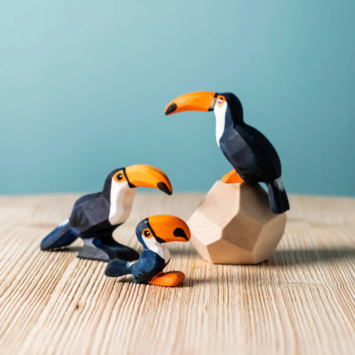 Wooden Toucan Sitting